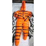 New unisex bondage shiny nylon winter overalls wet look down suit DS115PE000b customized